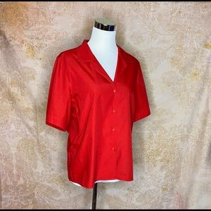 Andrew Harvey Red Short Sleeve Blouse